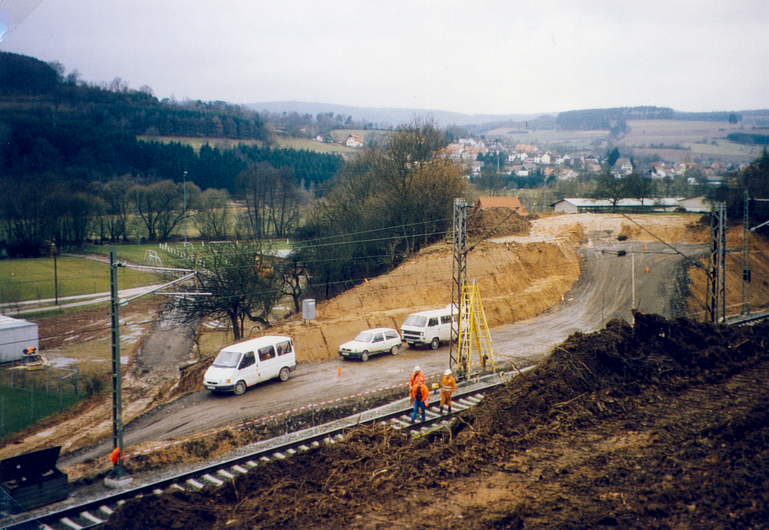 Die neue Straße wird gebaut